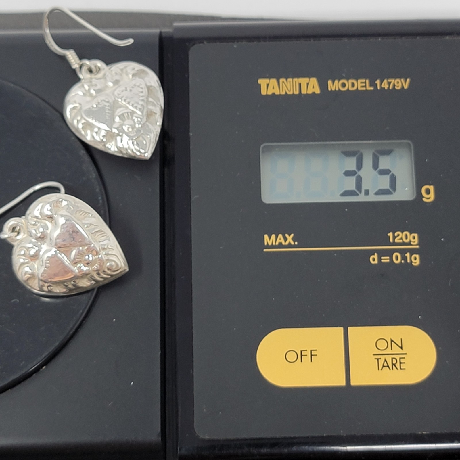 925 Sterling Silver Hearts & Flowers Dangle Drop Earrings