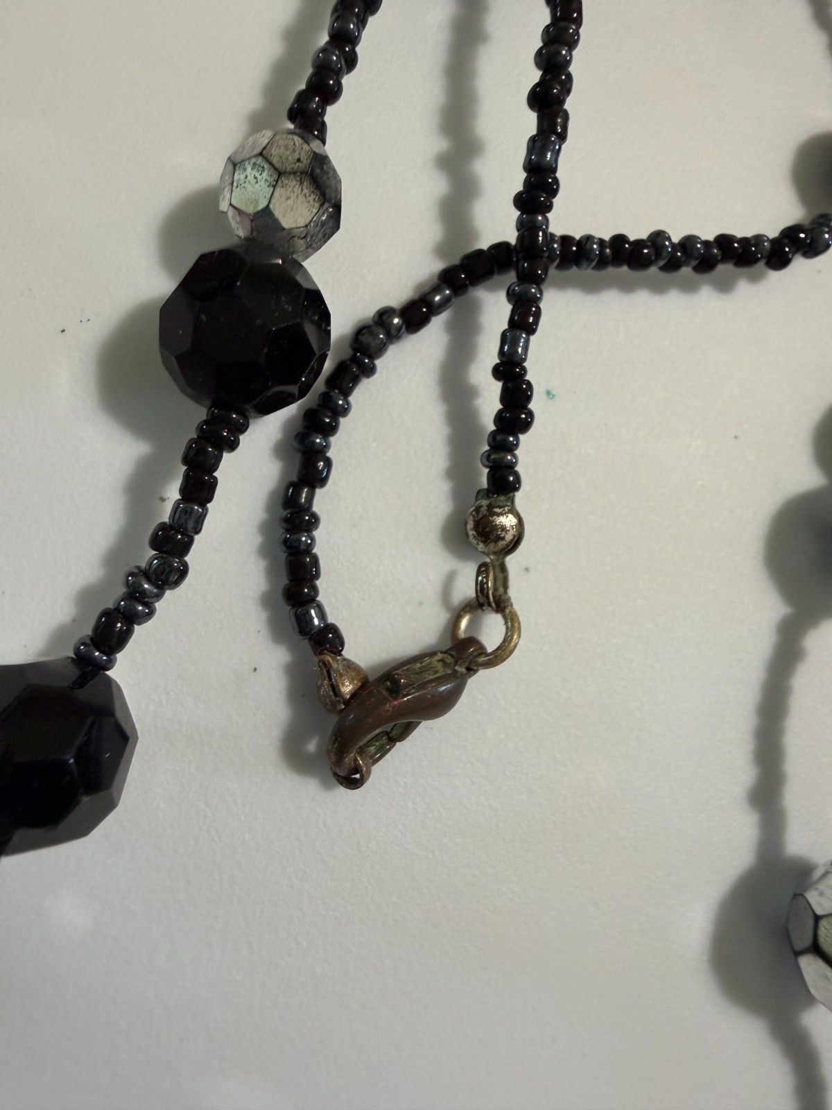 Vintage Lot of 7 Necklaces Beads Faux Pearls Swarovski Plastic Retro