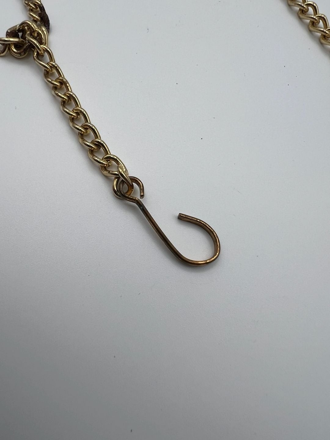 Vintage Gold Tone Rope Knot Pendant Necklace