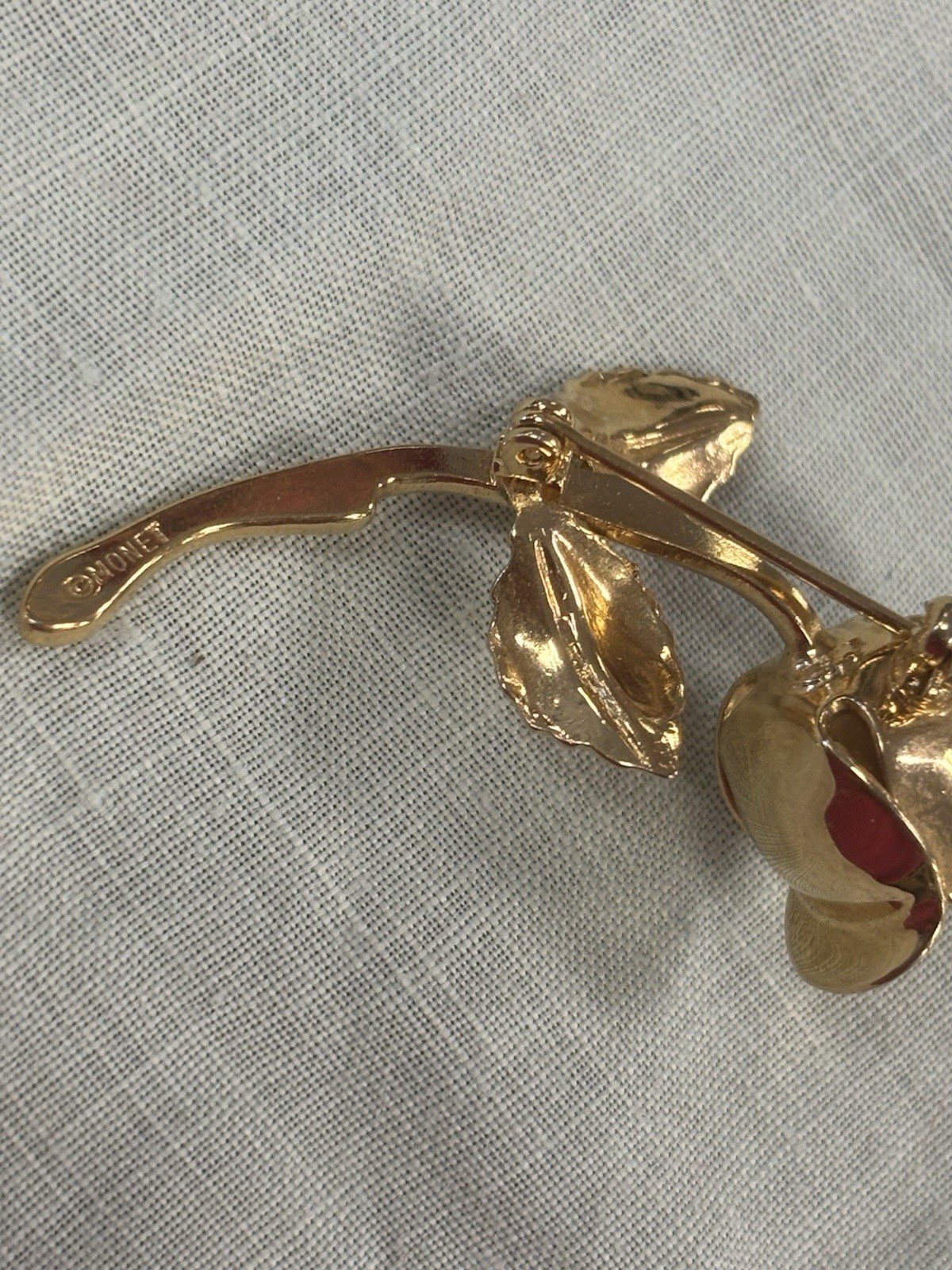 VTG Jewelry Lot Coro Monet 1928 Signed Brooches Earrings Rhinestone Gold Estate