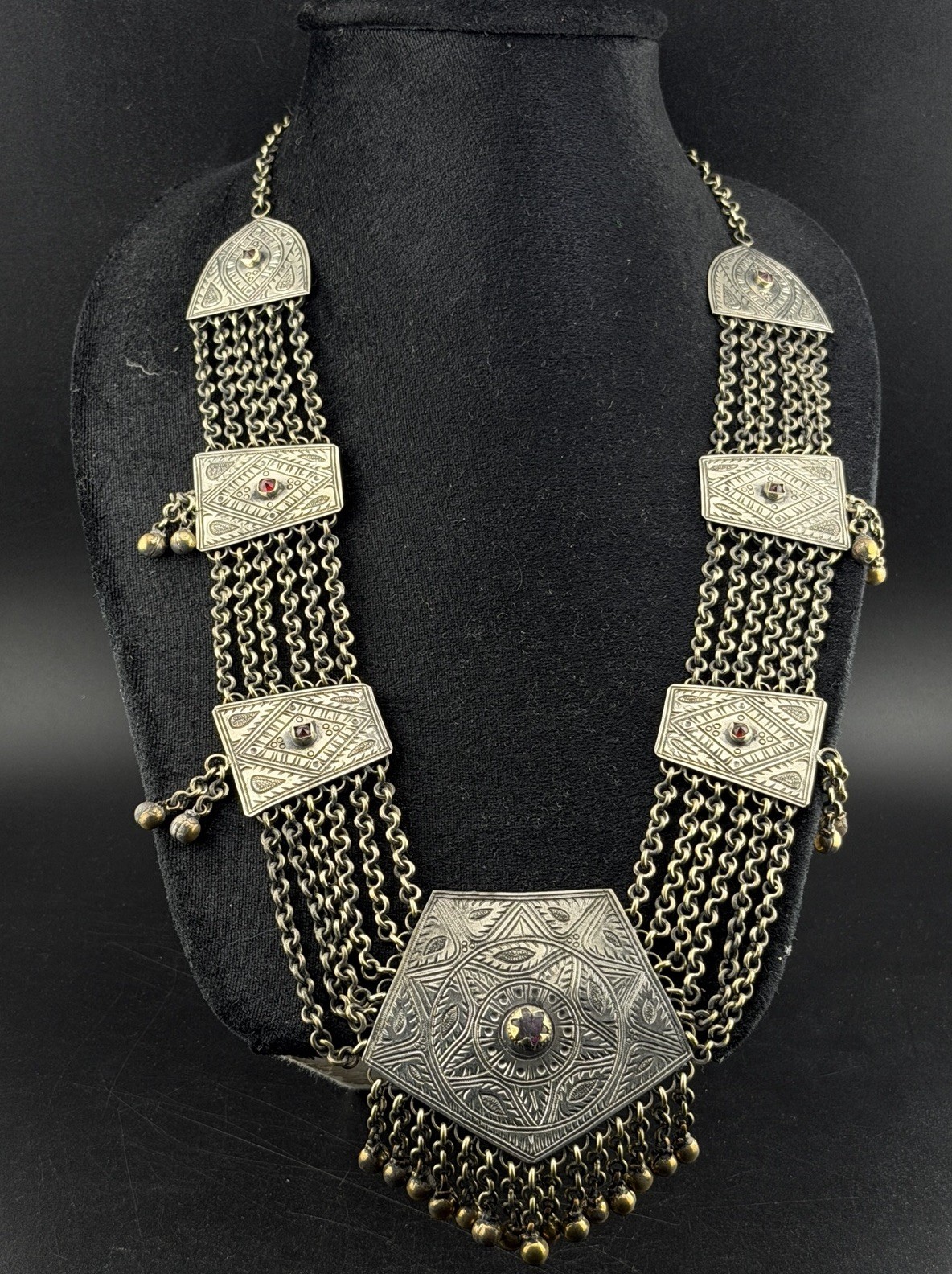Vintage Beautifully Crafted Old Afghani Handmade Stunning Unique Necklace
