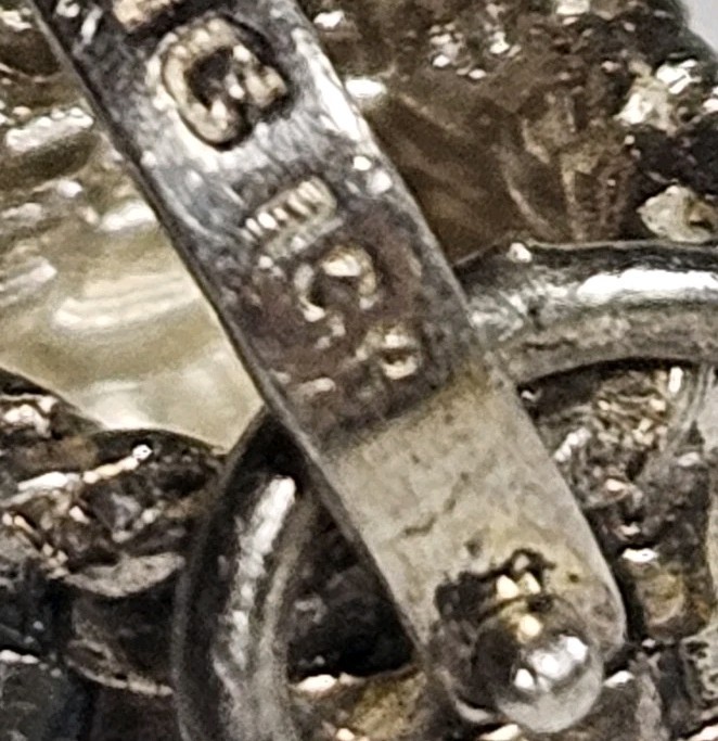 Vintage RCB Sterling Silver 1 Cm Wicker Basket With Handle Charm 4.56 Grams 925