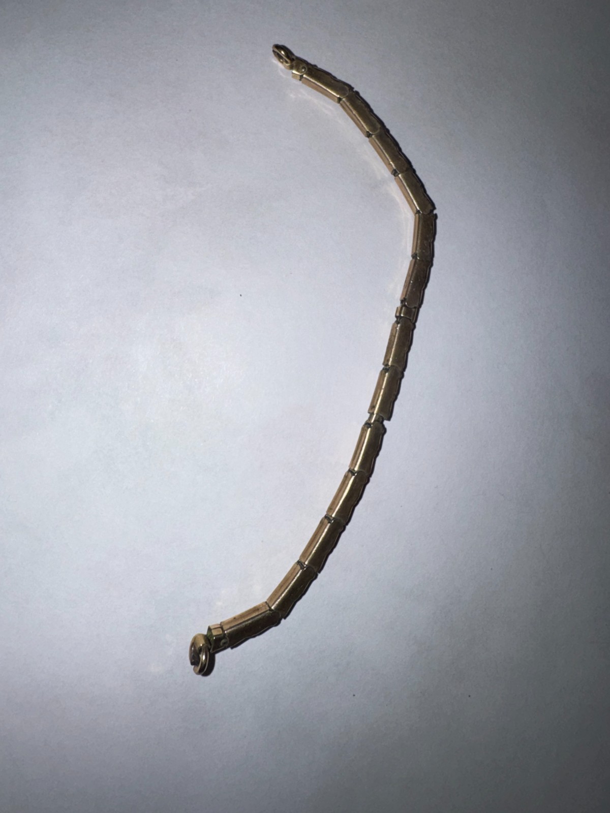Vintage Gemex gold toned expanding bracelet Made in USA