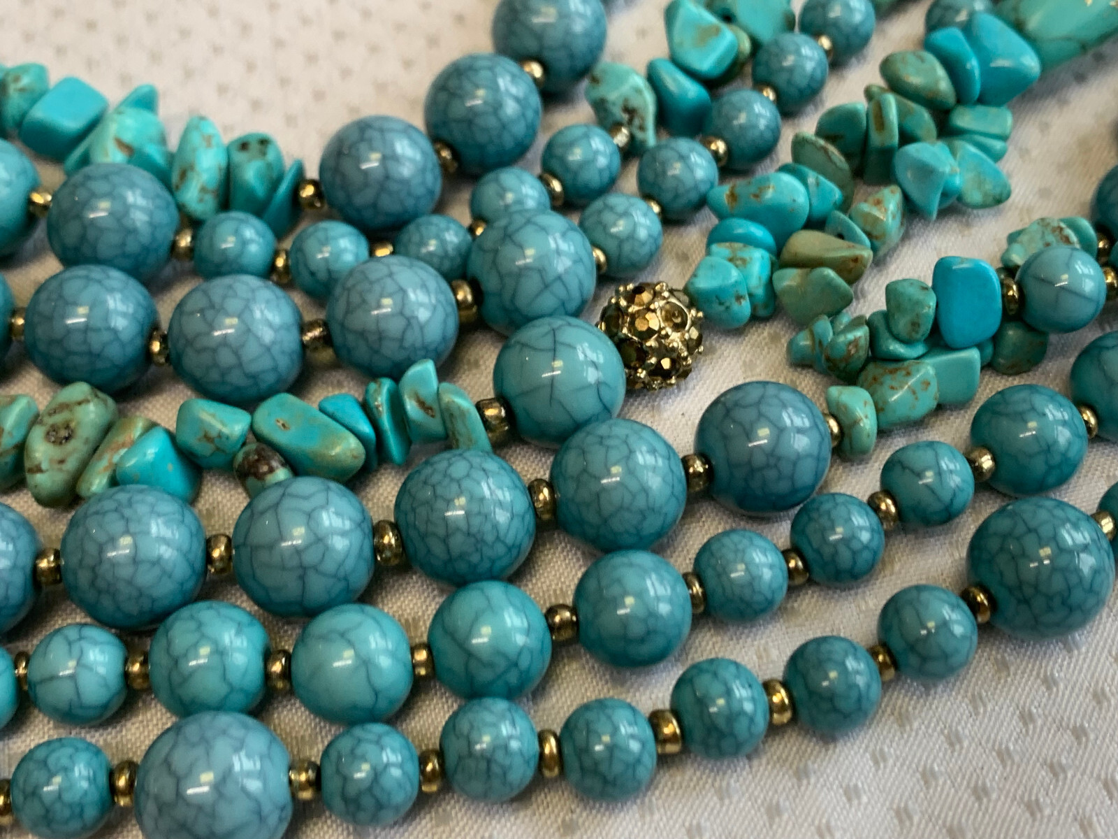 Chico’s Costume Jewelry Lot Necklaces Beaded Earthtones Layering Pieces