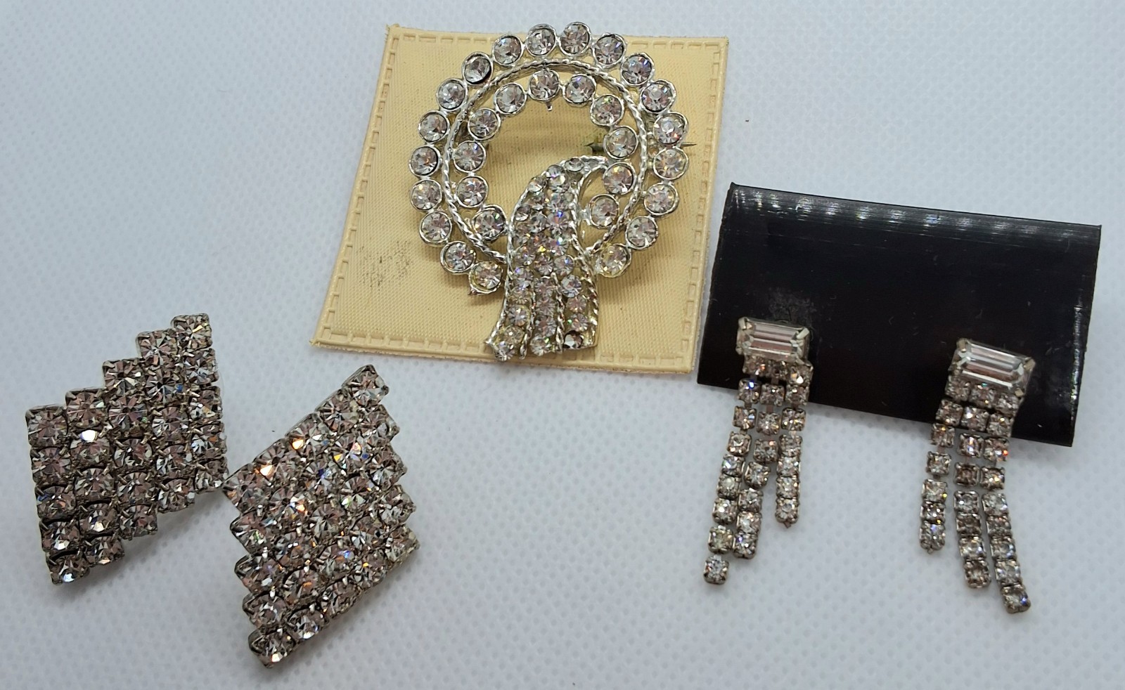 Vintage Costume Jewelry-Earrings and Brooch