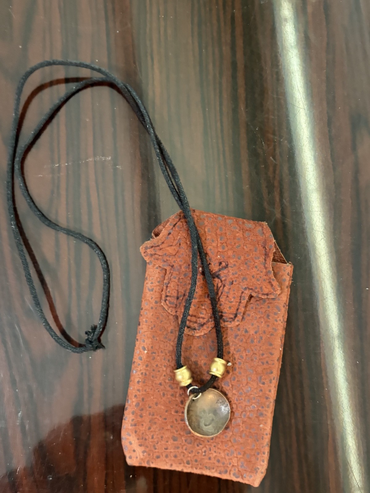 Moroccan Hamsa Coin Antique Berber Style Necklace Authentic