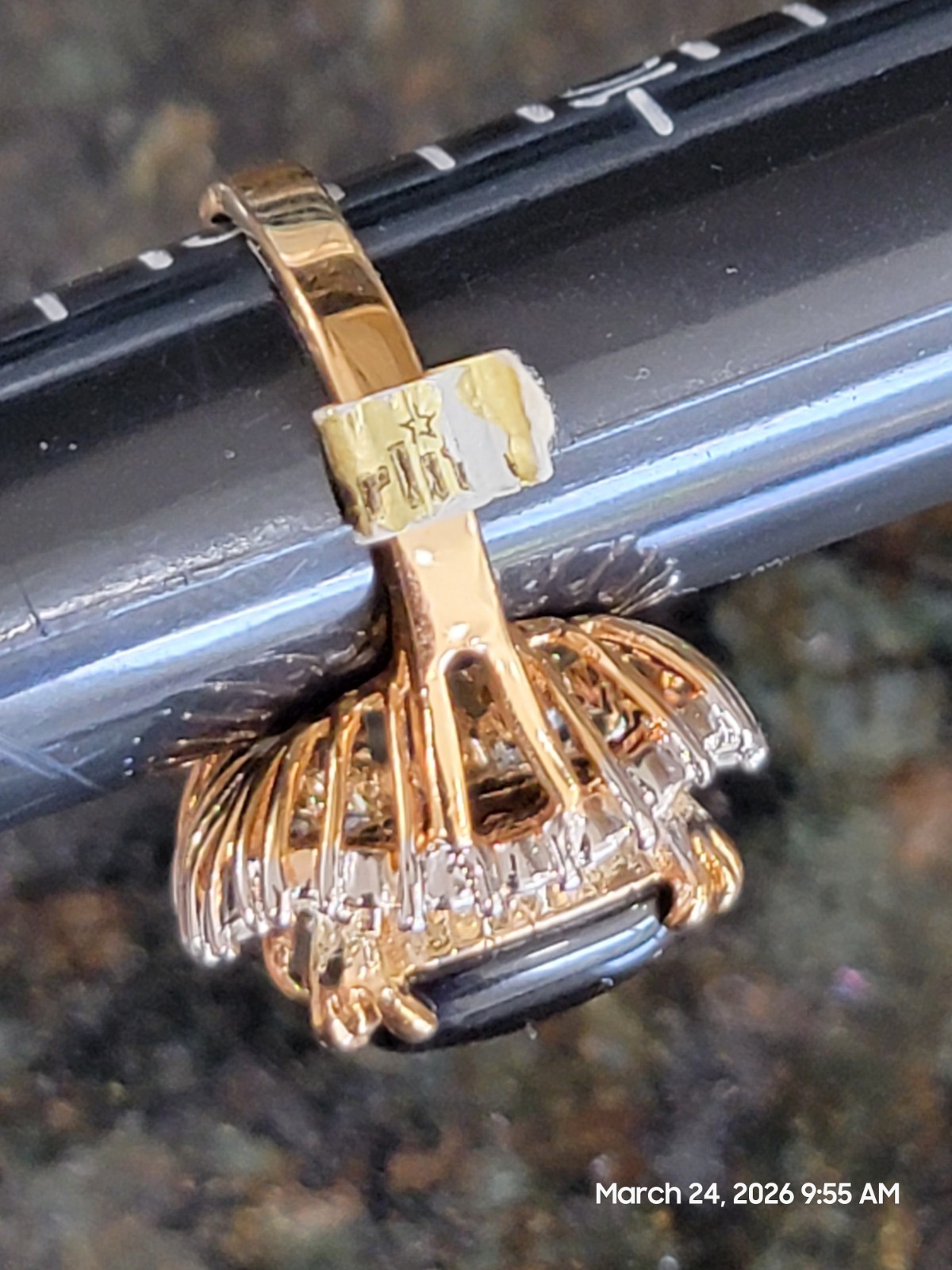 Unworn Vintage Merlite 14K Dura-Klad Gold Electroplate Cocktail Ring SIZE 9