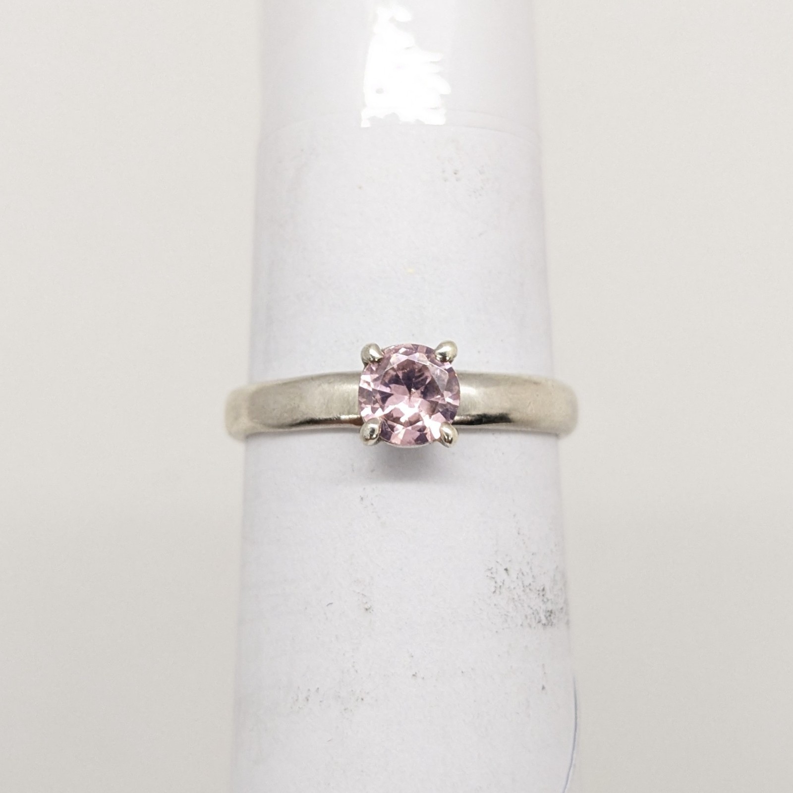 Vintage Luxury RING Silver 925 with Chic Bright Stone -size: 7.5US (17.5mm)| #40