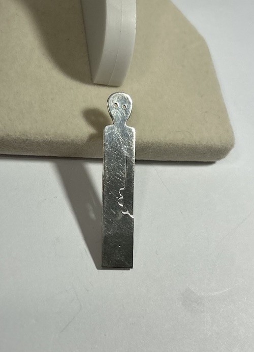 Vintage Estate Find Silver Unique Person Pin Brooch Jewelry