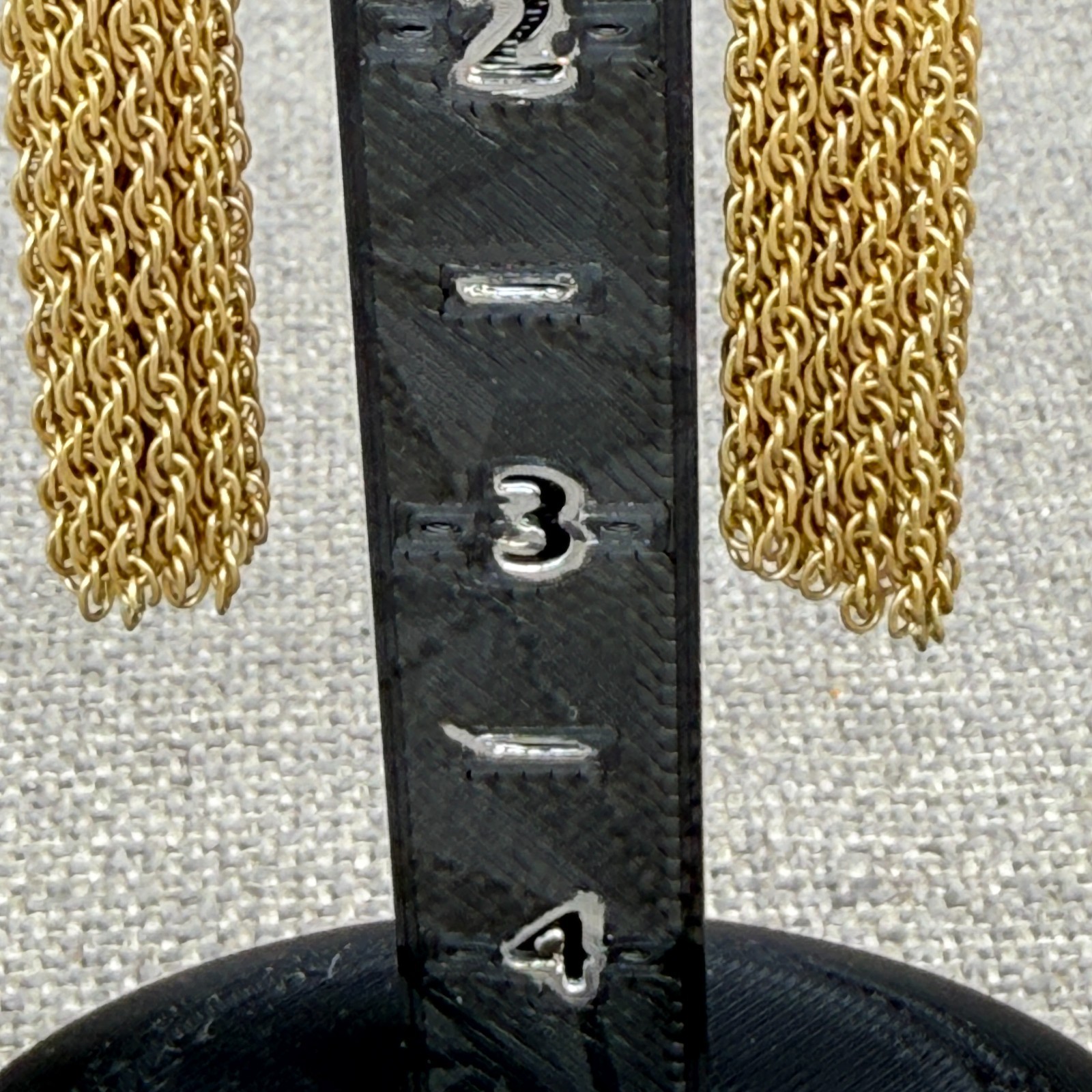 Vintage Earrings Tassel Dangles Gold Tone Pierced 3 Inches