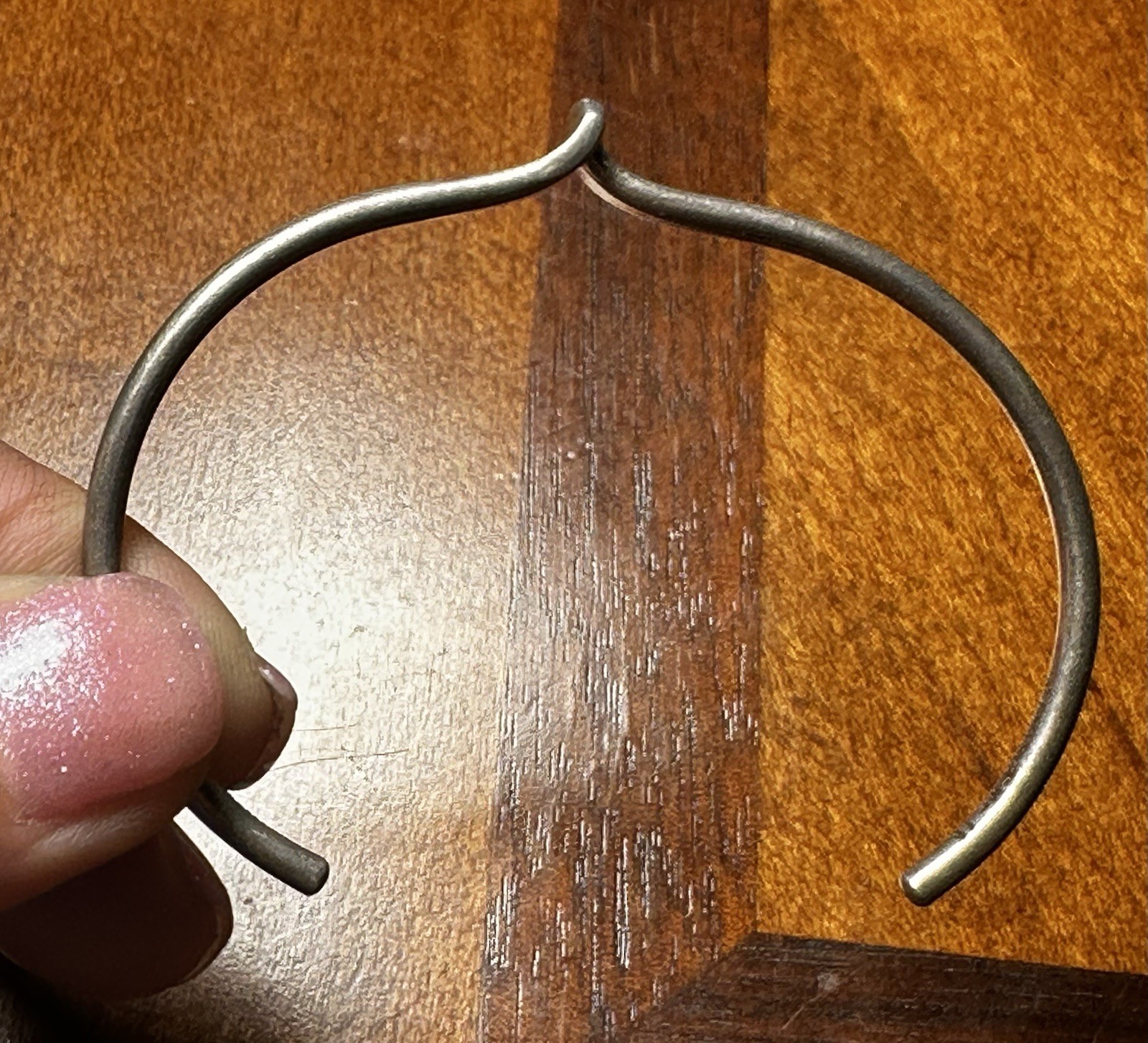 VTG Mexico Sterling Silver Wave Cuff Bracelet 925 MS-11 Modernist Wishbone JMP