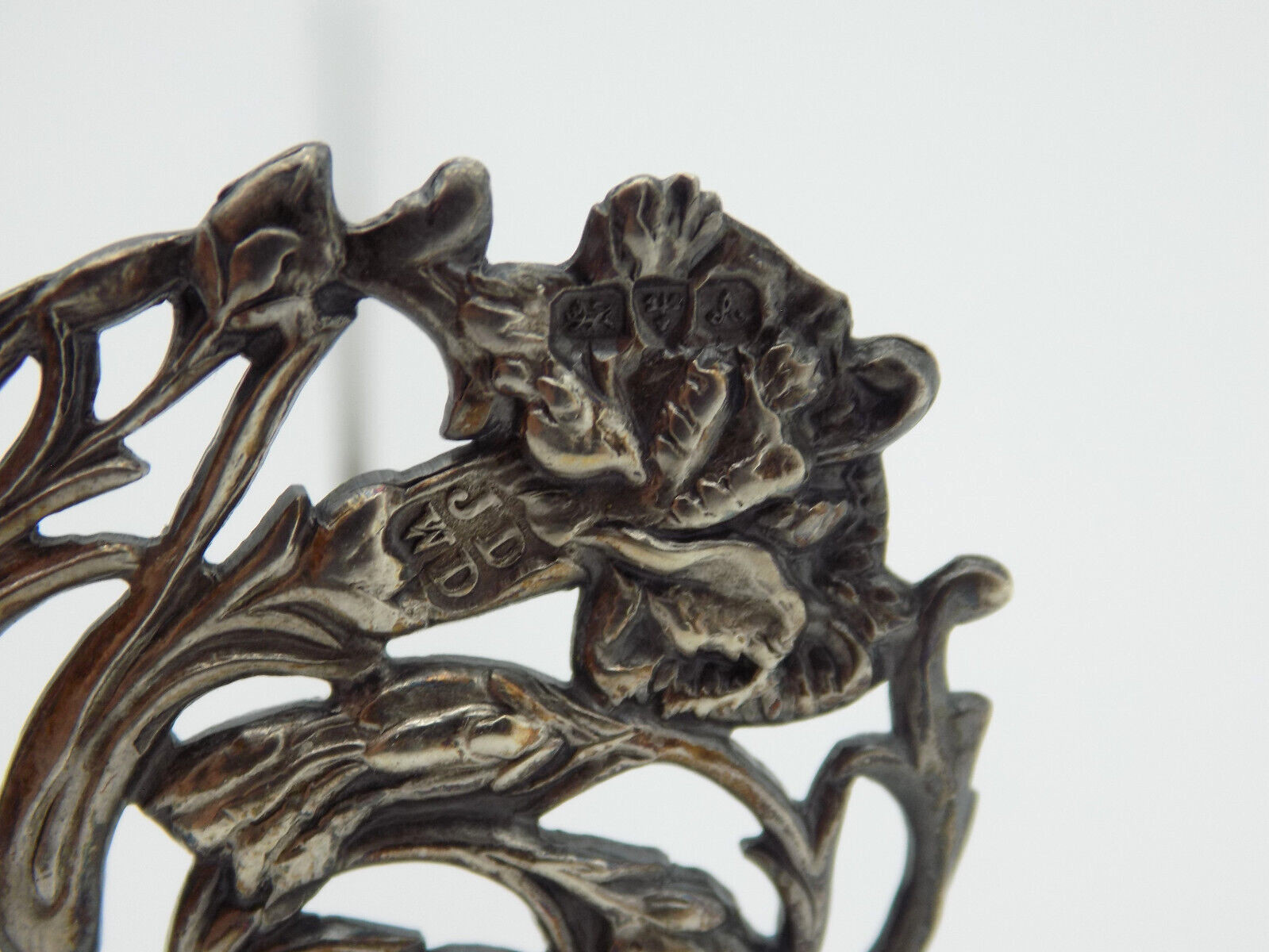 Antique James Deakin Sons Sterling Silver Carnation Flower Hat Stick Pin