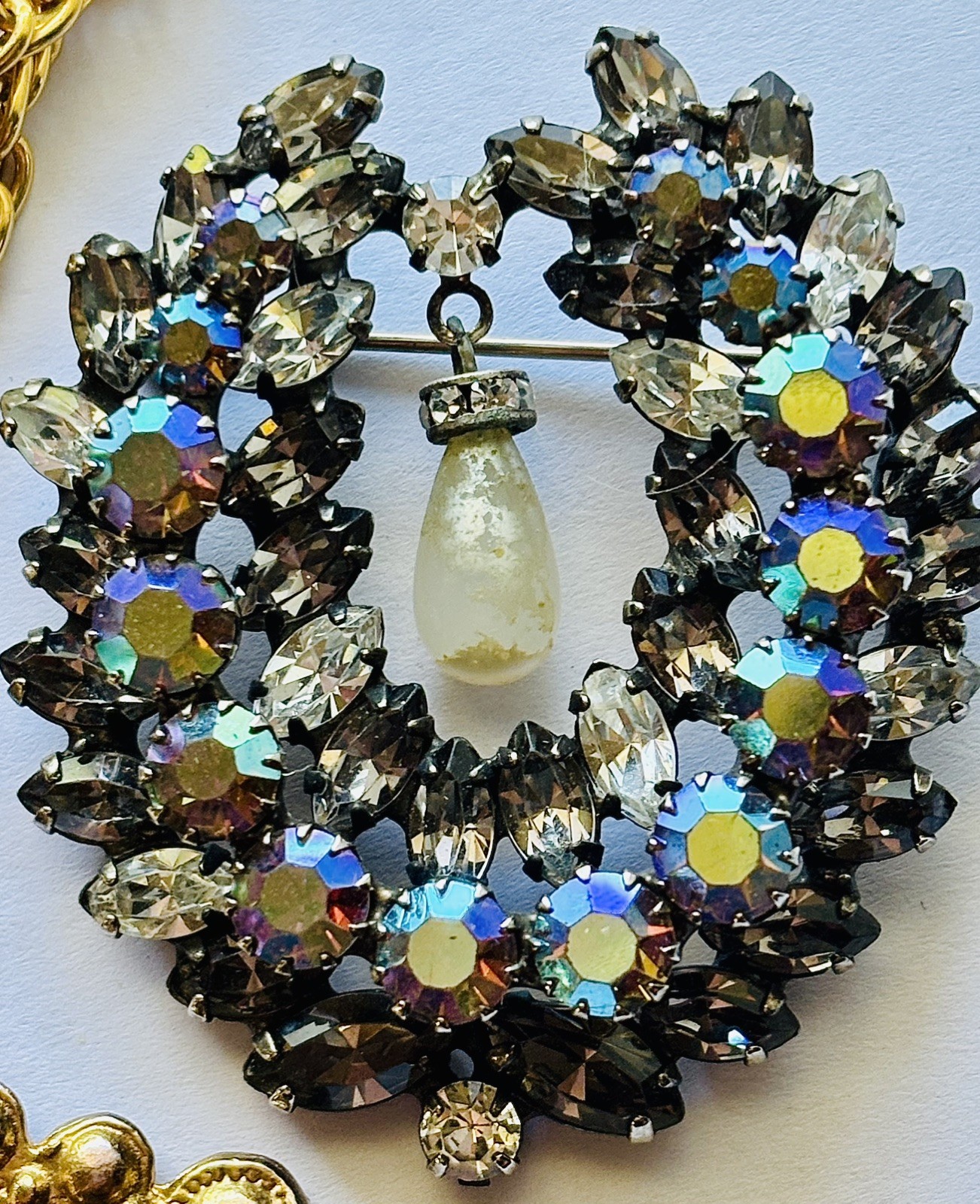 SIGNED Adele Simpson Necklace Brooches Collection 3 Pins 1940s~50s Lot Vintage