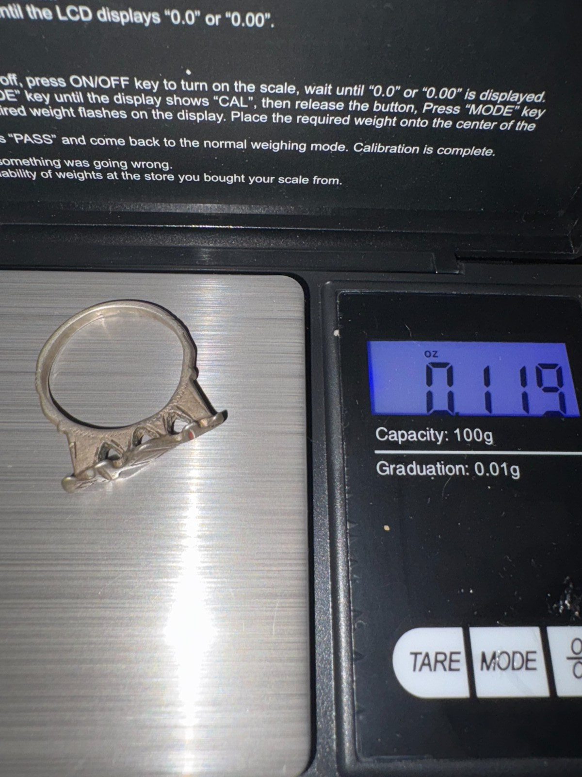 Vintage Silver Tuareg Ring Hand Engraved Design Tribal Ring Flat Top Size 7.5 US