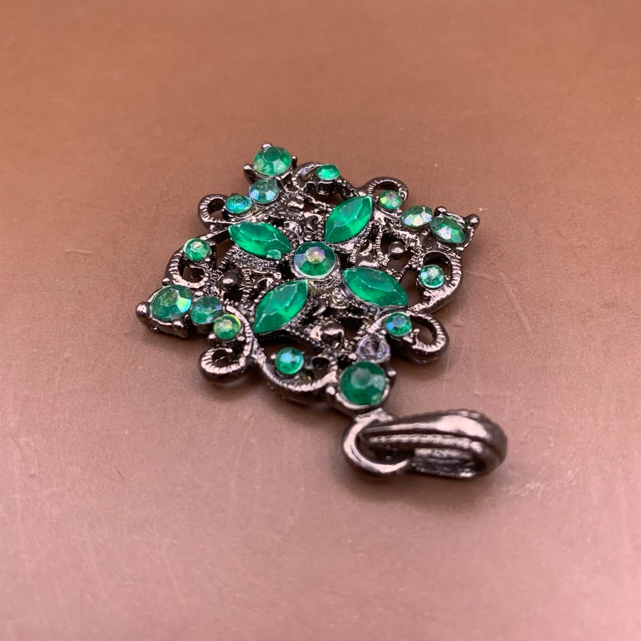 “Pendant” Soviet Era Decorative Jewelry, USSR. 39 x 52 mm/1.53 x 2.04 in, 12.3 g