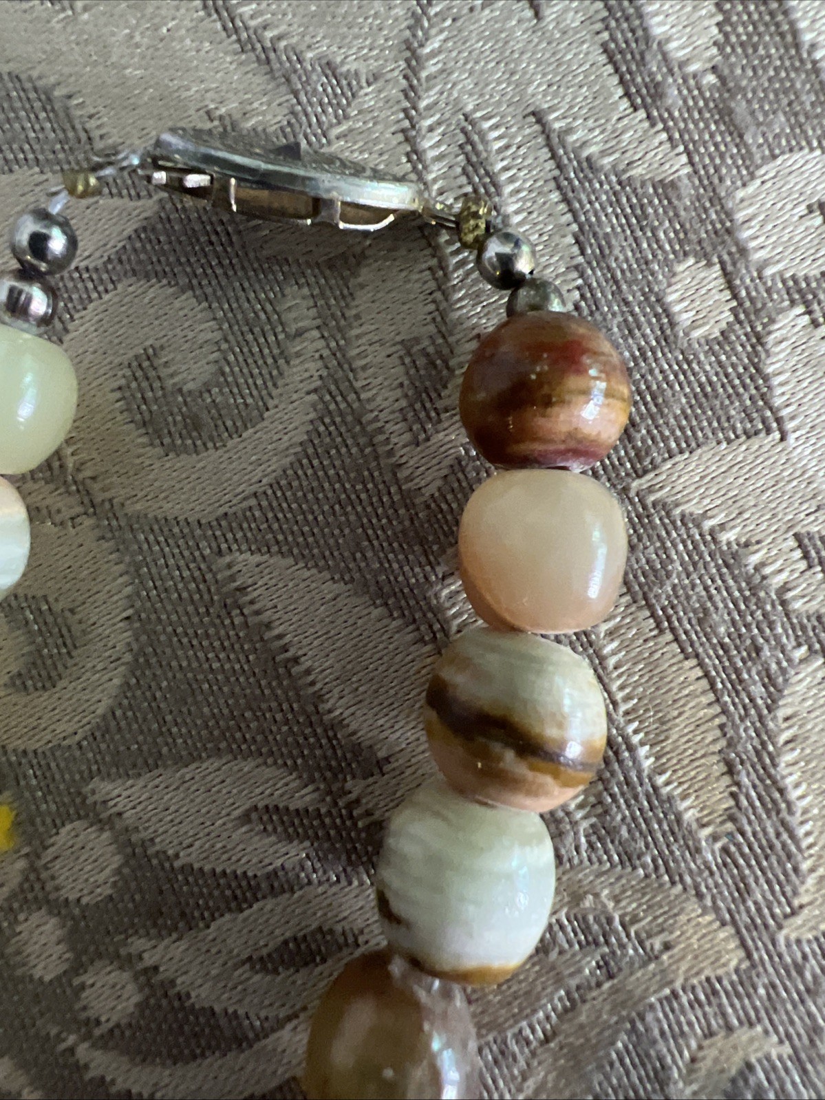 Gorgeous Beaded Necklace With Fish Hook Clasp Filigree Style Vintage Beautiful