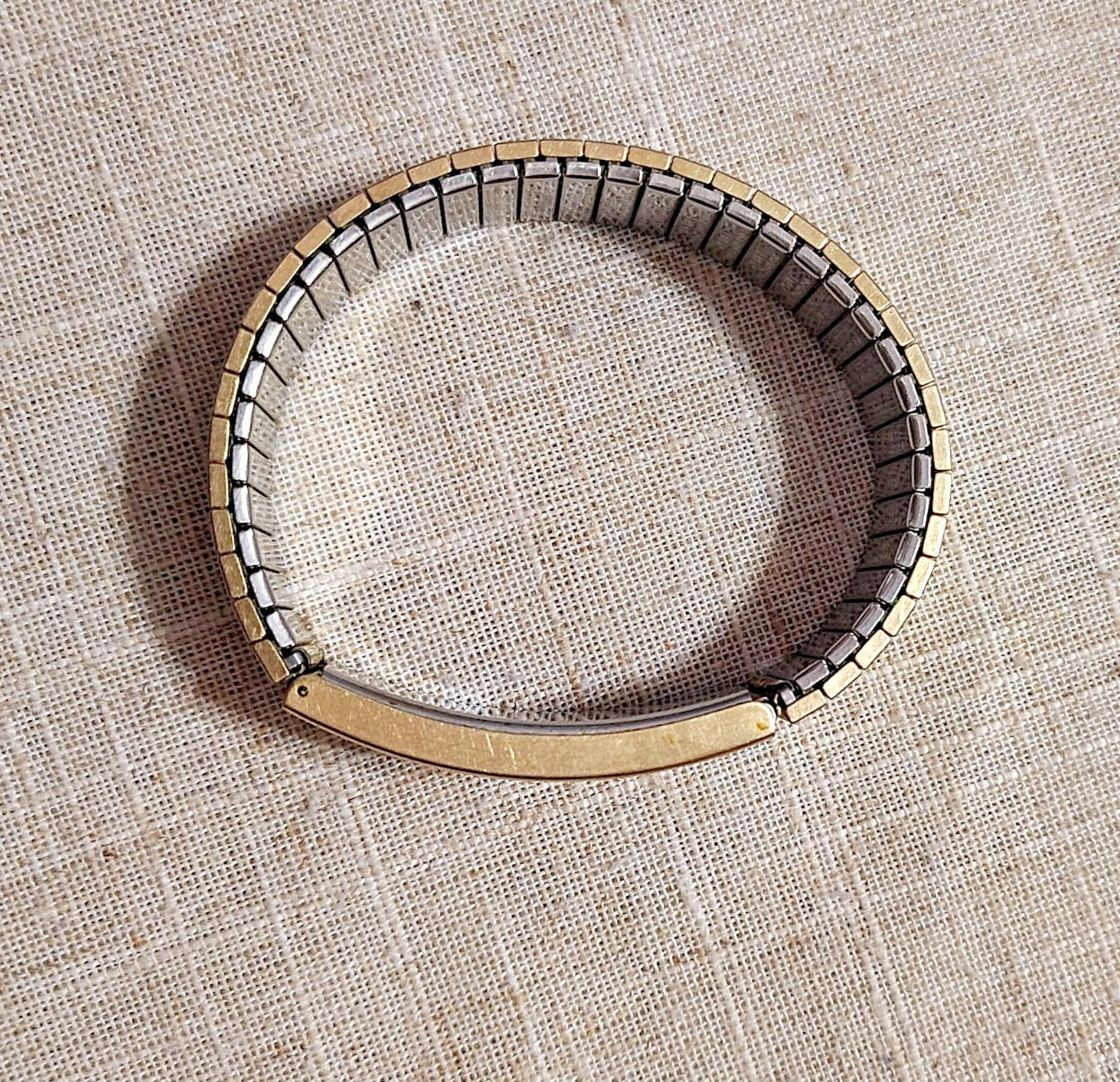 VTG Speidel 10kt Gold Filled Locket ID Expansion Bracelet Engraved Billy Ward