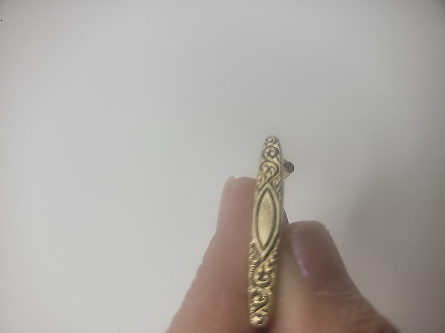 Vintage Gold Tone Bar Brooch Pin Small Dainty Jewelry Costume