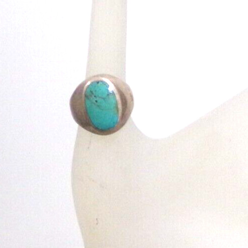 RARE VINTAGE TURQUOISE 925 SILVER RING SIZE 7 J88CR CL88CR BZ8CR JZ85
