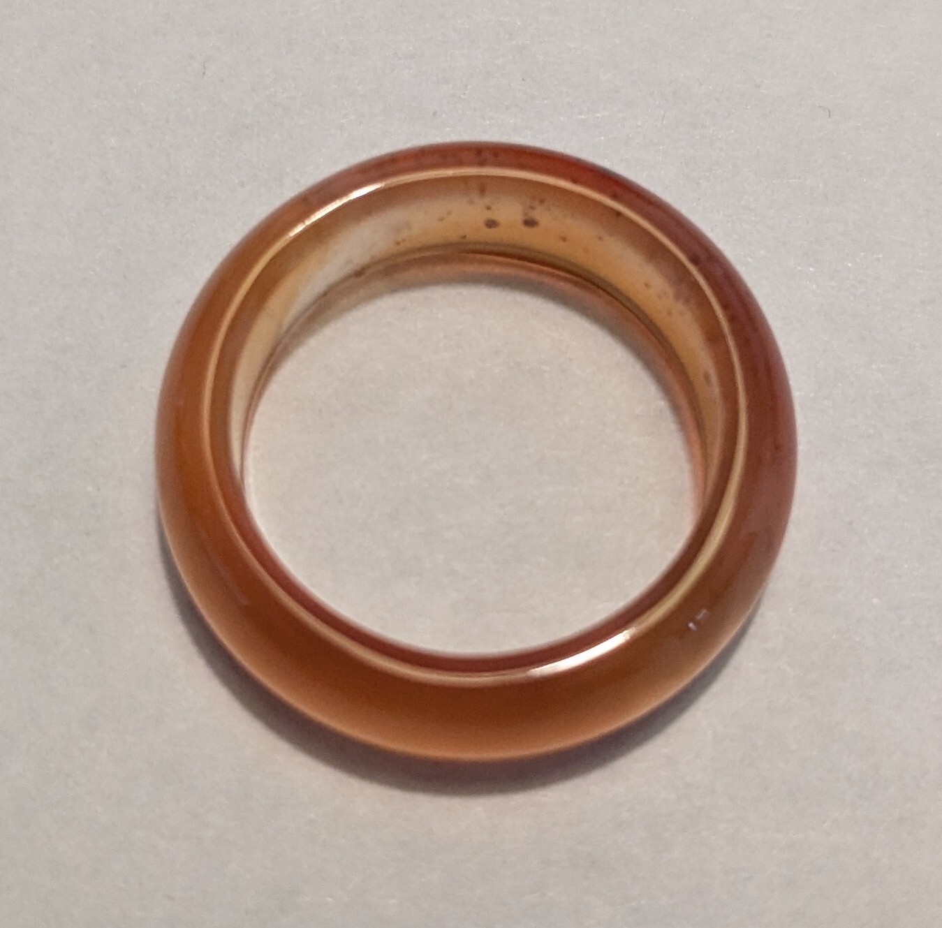 Acrylic Band #1, Ring Size 5.25, Color; Redish Lt Brown
