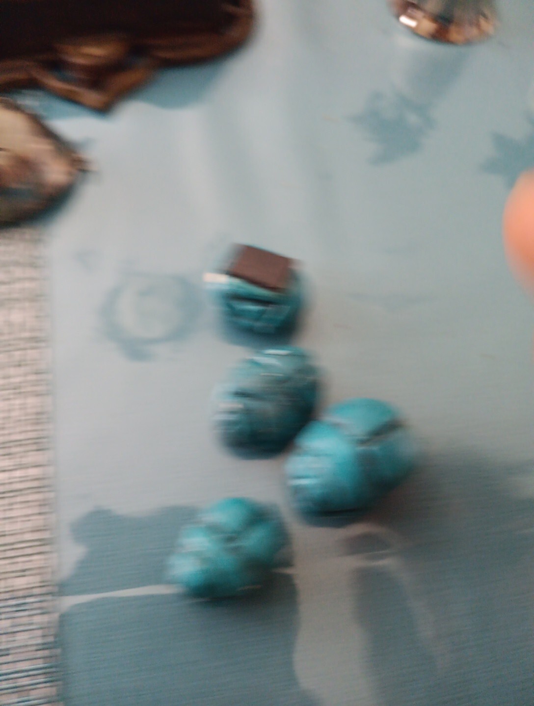 Lot of 4 Vintage Scarabs Made Into Magnets (Not Sure Of What’s It Made Of)