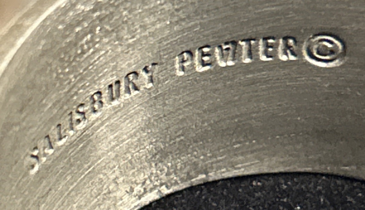 Salisbury Pewter Vintage February Floral Pewter Cuff Bracelet