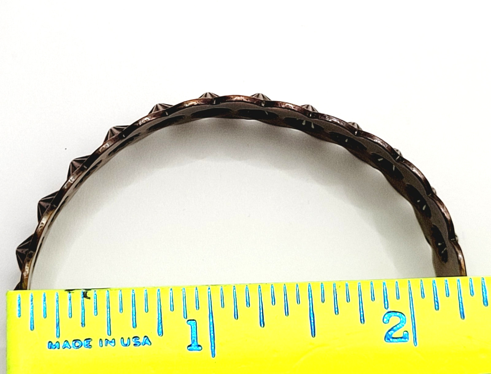 Copper Southwestern Concho Repousse Arrow Engraved Design SMALL Cuff Bracelet