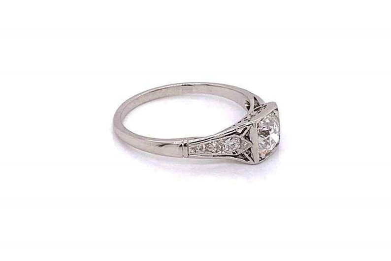 Old European Cut Wedding Bridal Ring Edwardian ArtDeco Ring Engagement Gift Ring