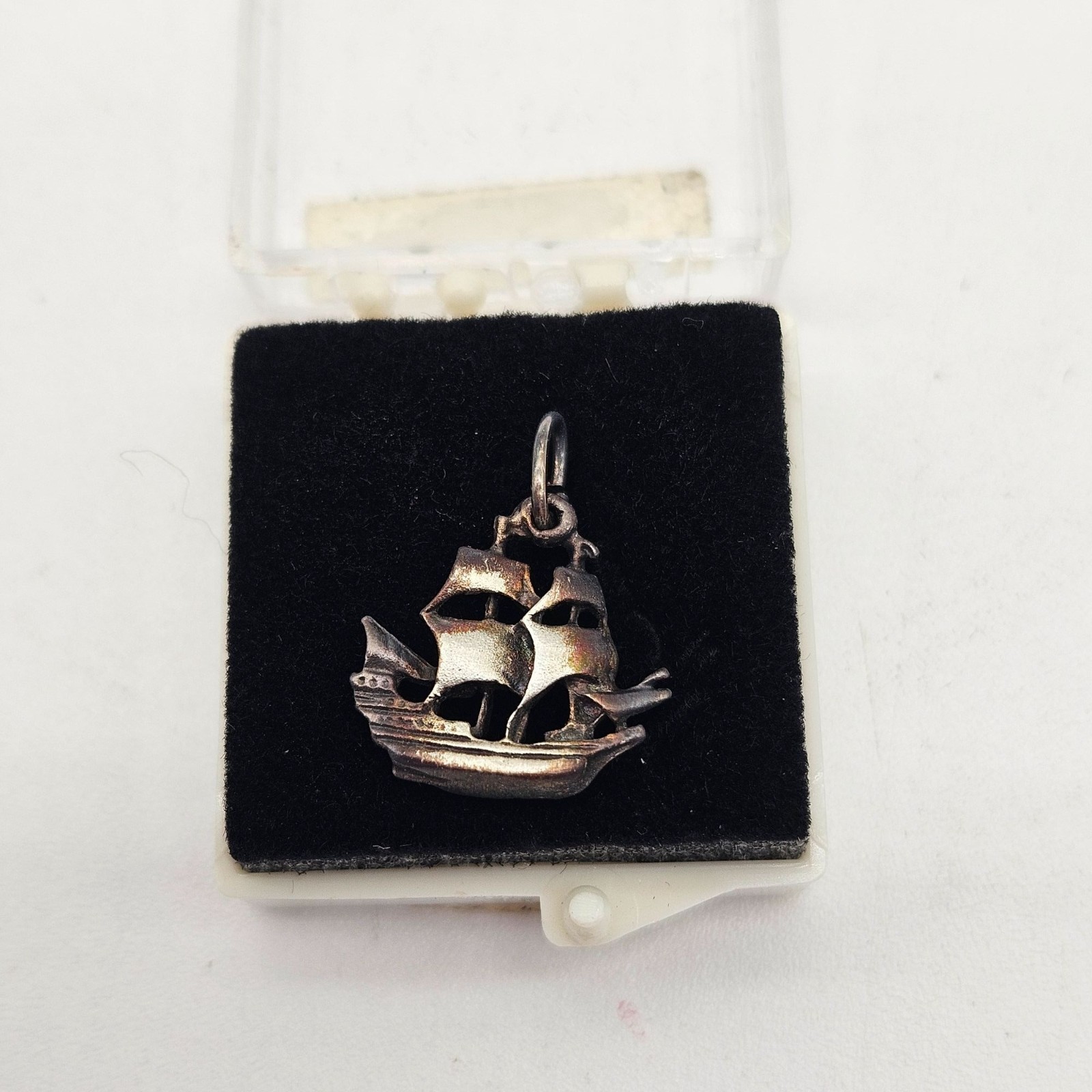 Vintage Sterling Silver Charm Galleon Clipper Sailing Pirate Ship
