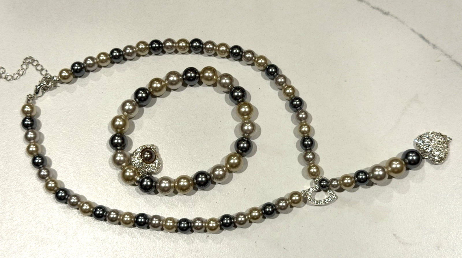 AVON SAQ NRT SHB NECKLACE EARRING BRACELET PEARL TURQUOISE RUBY HEART LOT NEW LN