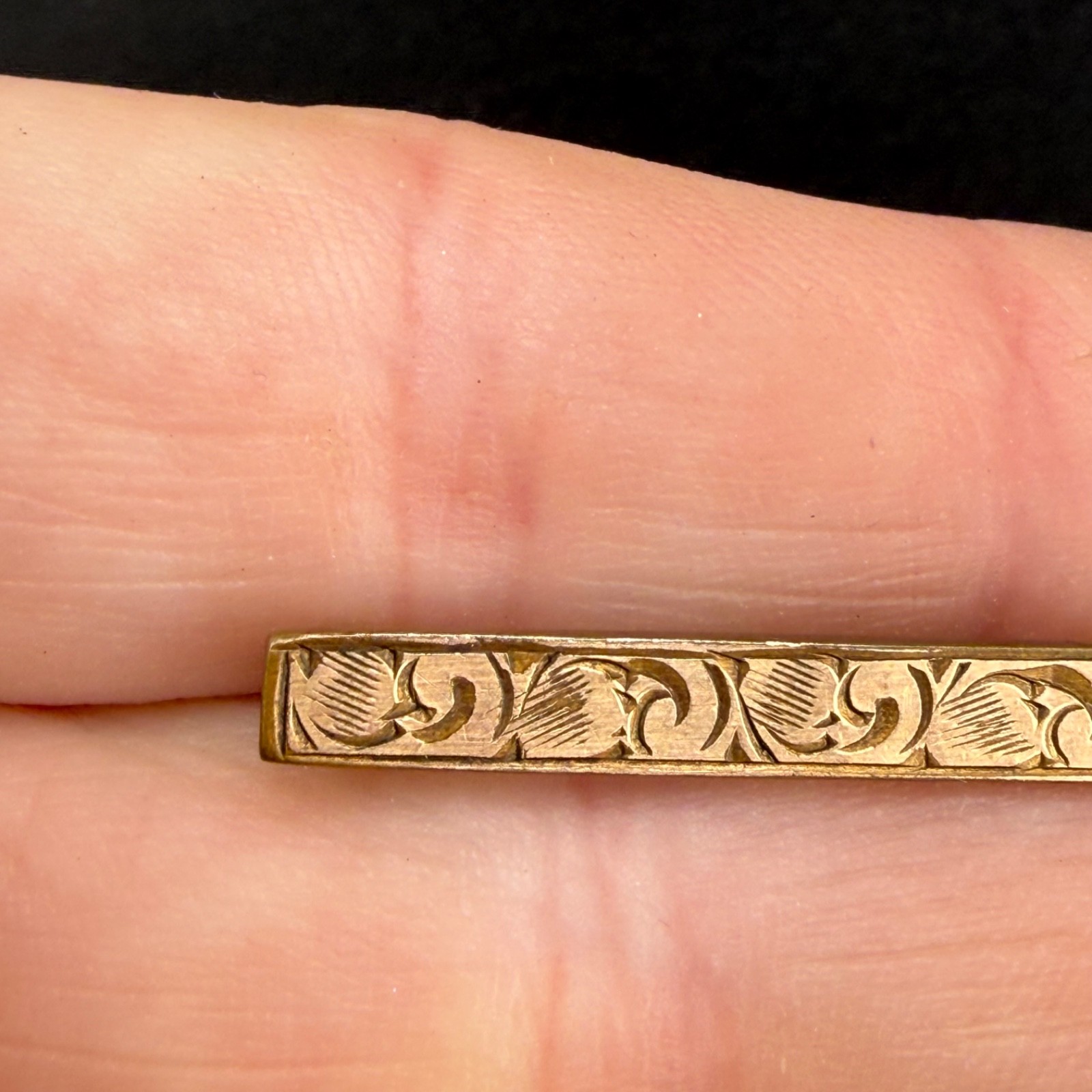 Vintage Gold Filled Bar Brooch