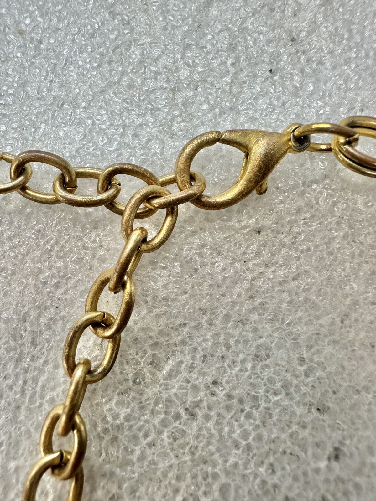 Givenchy Double Rolo Link Gold Tone 19” Necklace