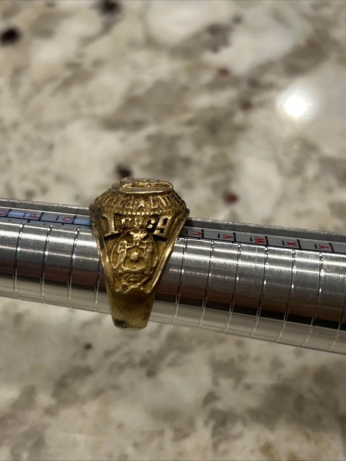 Vintage Class Ring Far Eastern University 1971 Medical School Size 9.5, 12 Grams