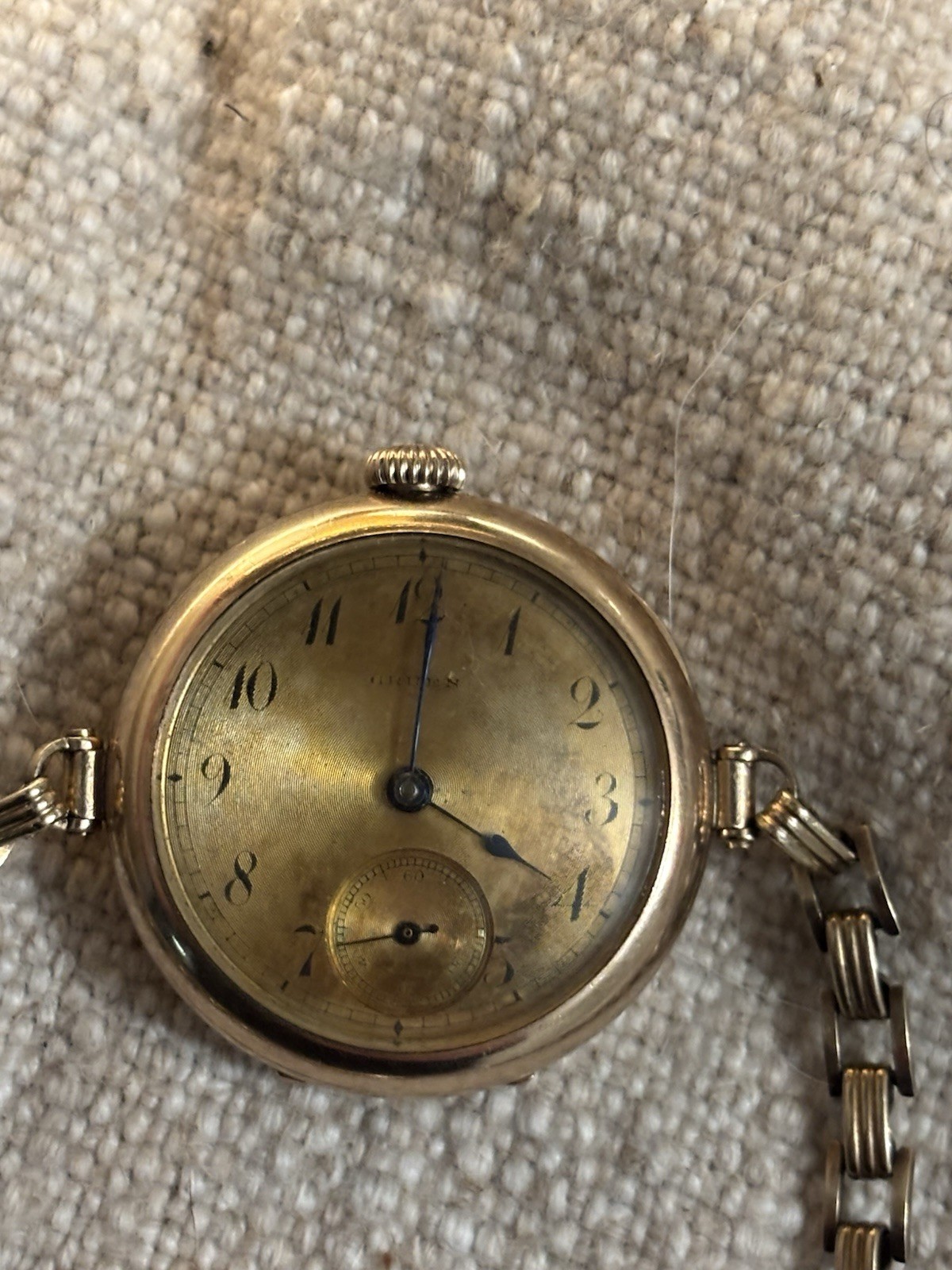 Vintage Gruen Womens 25 Year Gold Filled Wrist Watch RUNNING Manual WindUp 15jwl