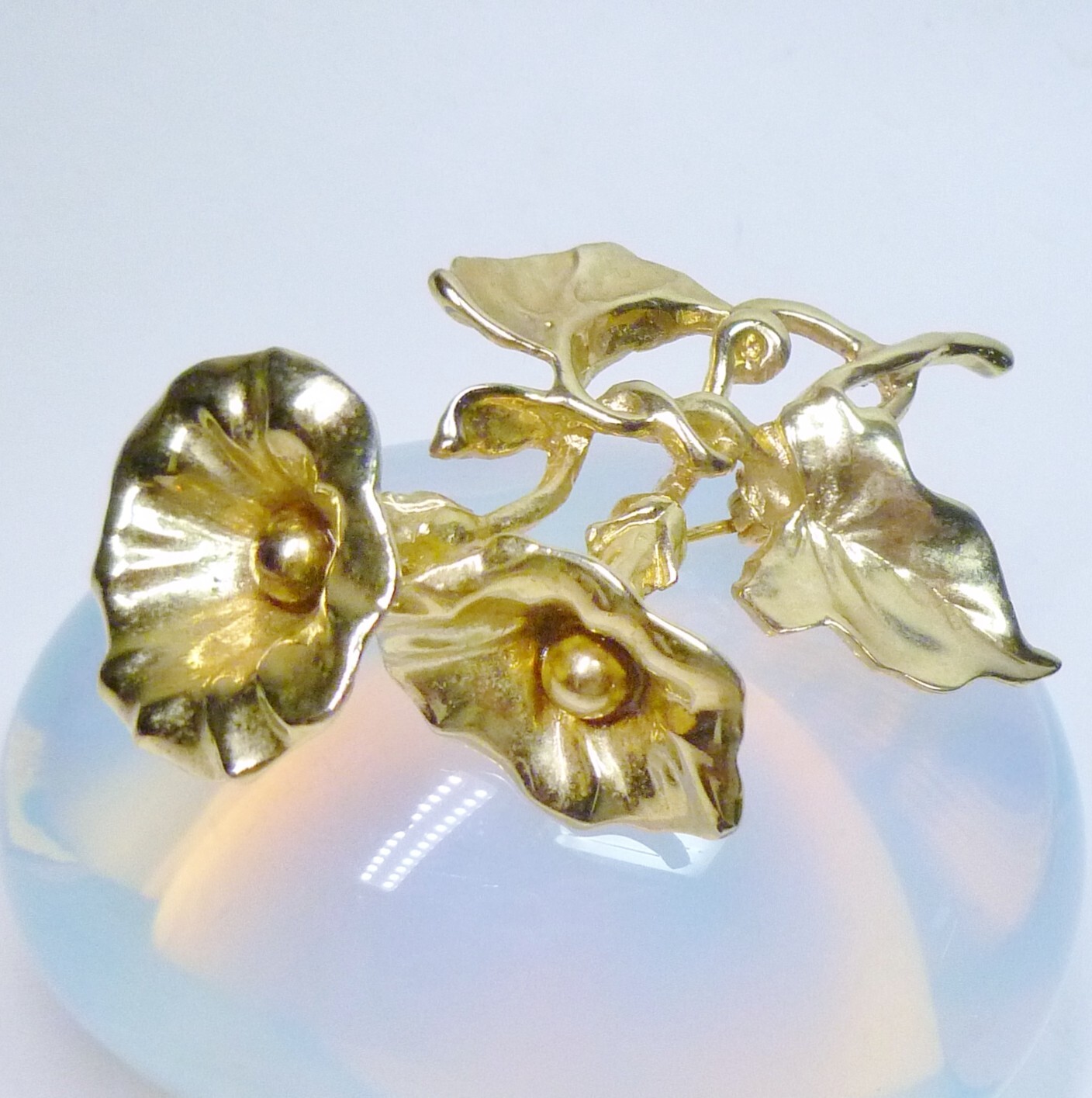 Lot of 6 Rhinestone Insect Bugs & Flowers Brooch Pins