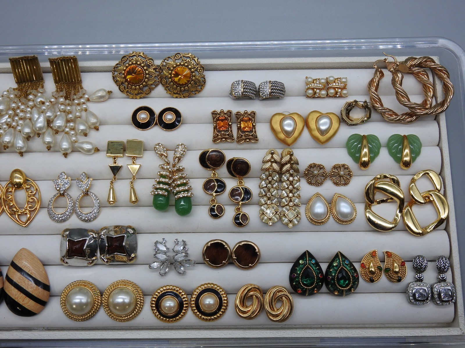 Vintage Now Lot Chunky Statement Earrings Dangle 80’s Costume Enamel Post