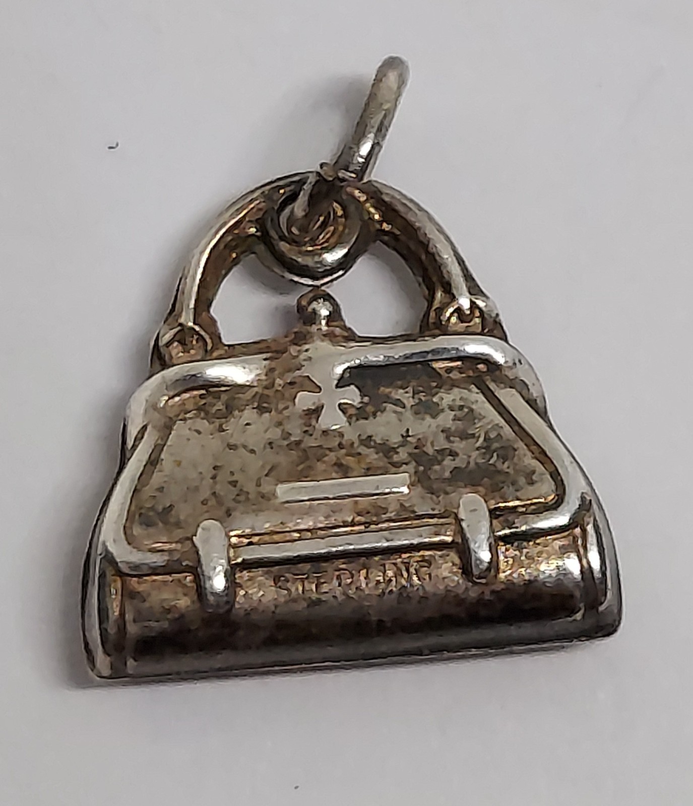 Vintage Sterling Silver Charm 3D Purse Handbag or Dr. Bag?