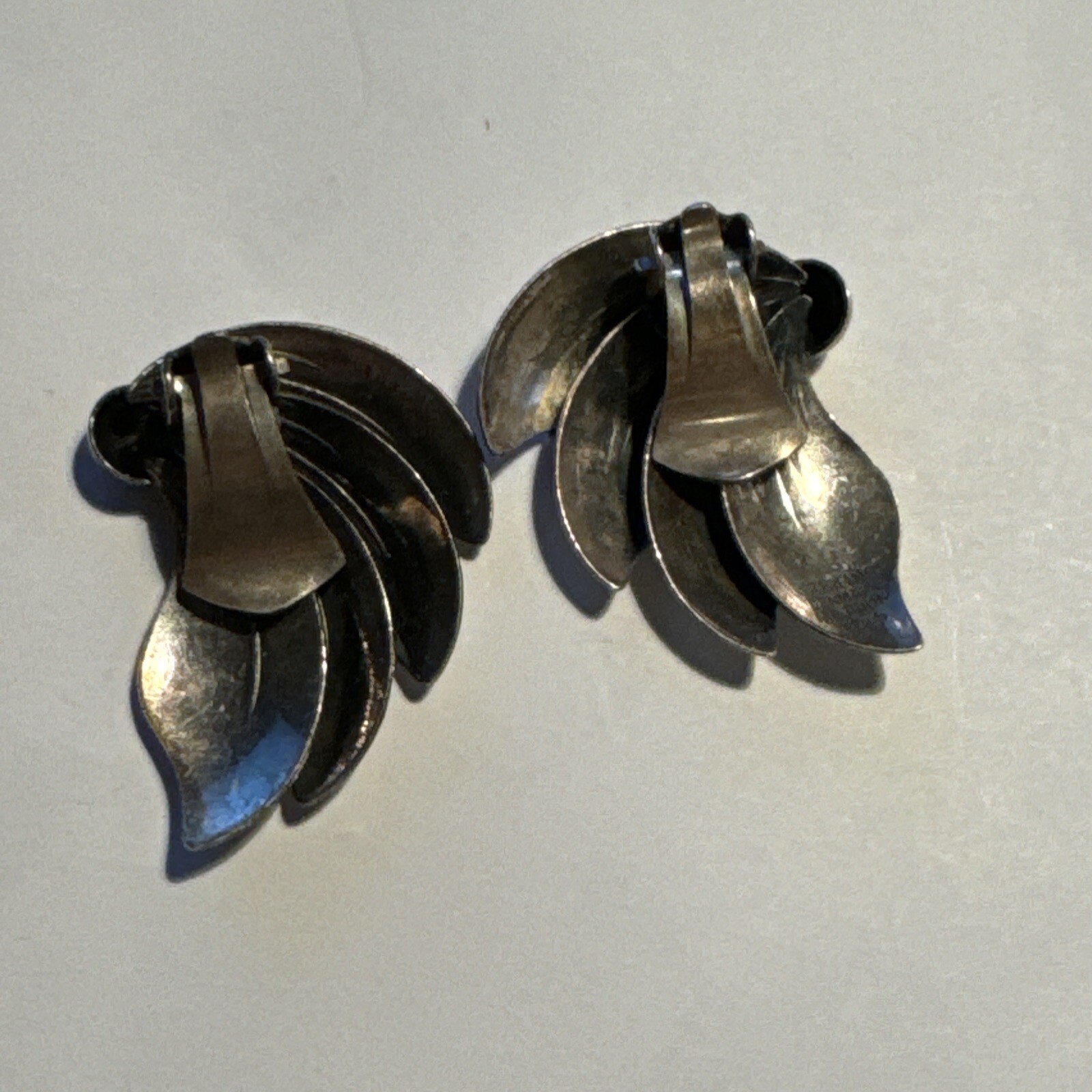 N.E. From (Niels Erik) Denmark Sterling Earrings Vintage Mid Century Modern