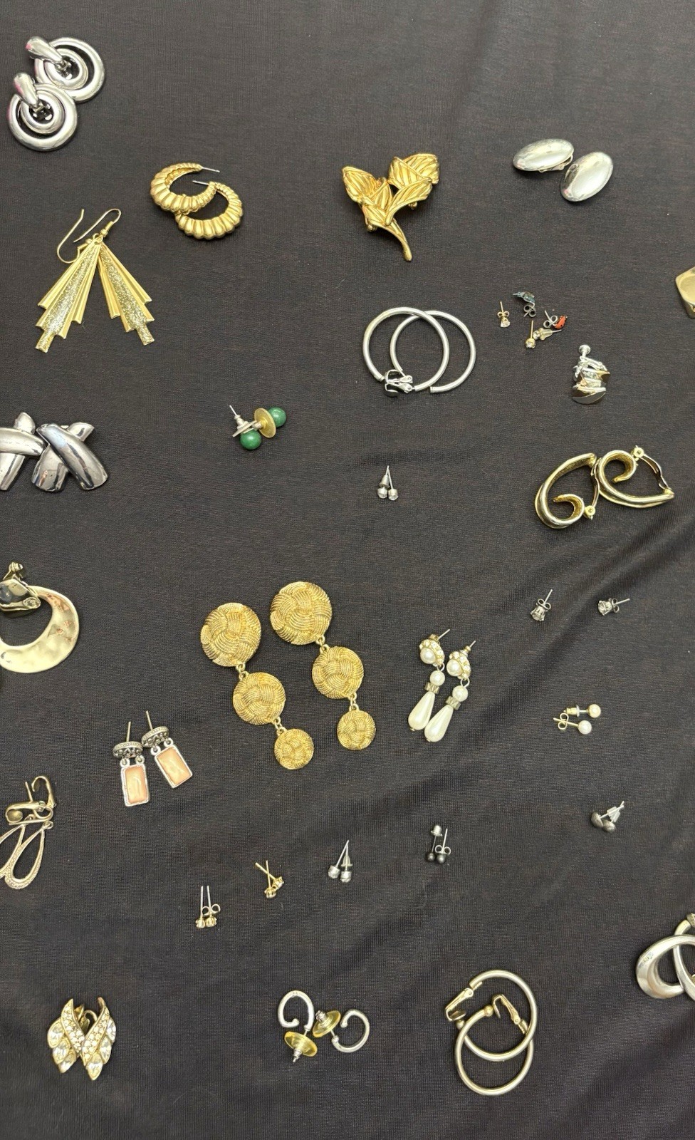 Vintage Mixed Lot Earrings 60s-80s theme costume jewelry