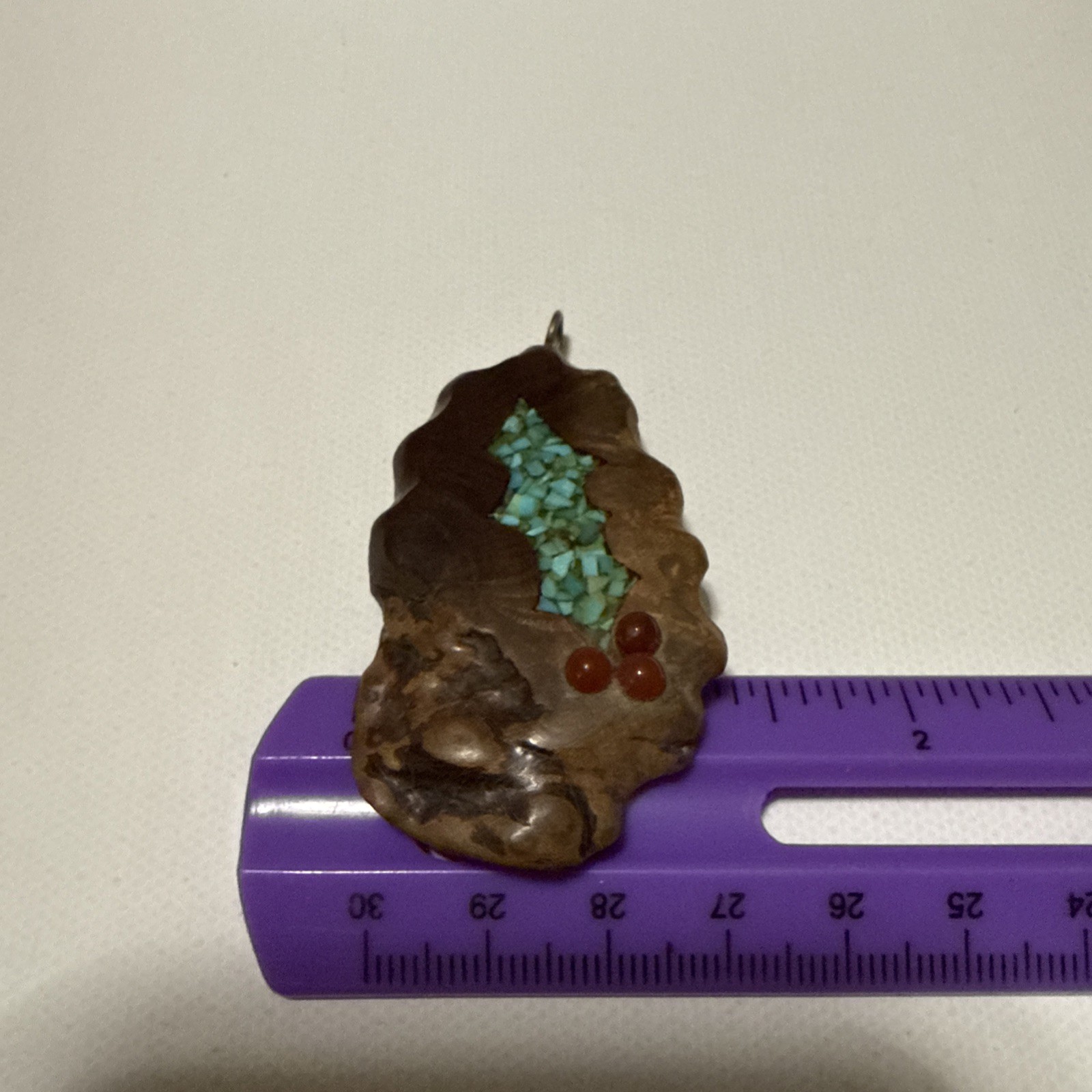 Beautiful Pendant with Inlayed Turquoise