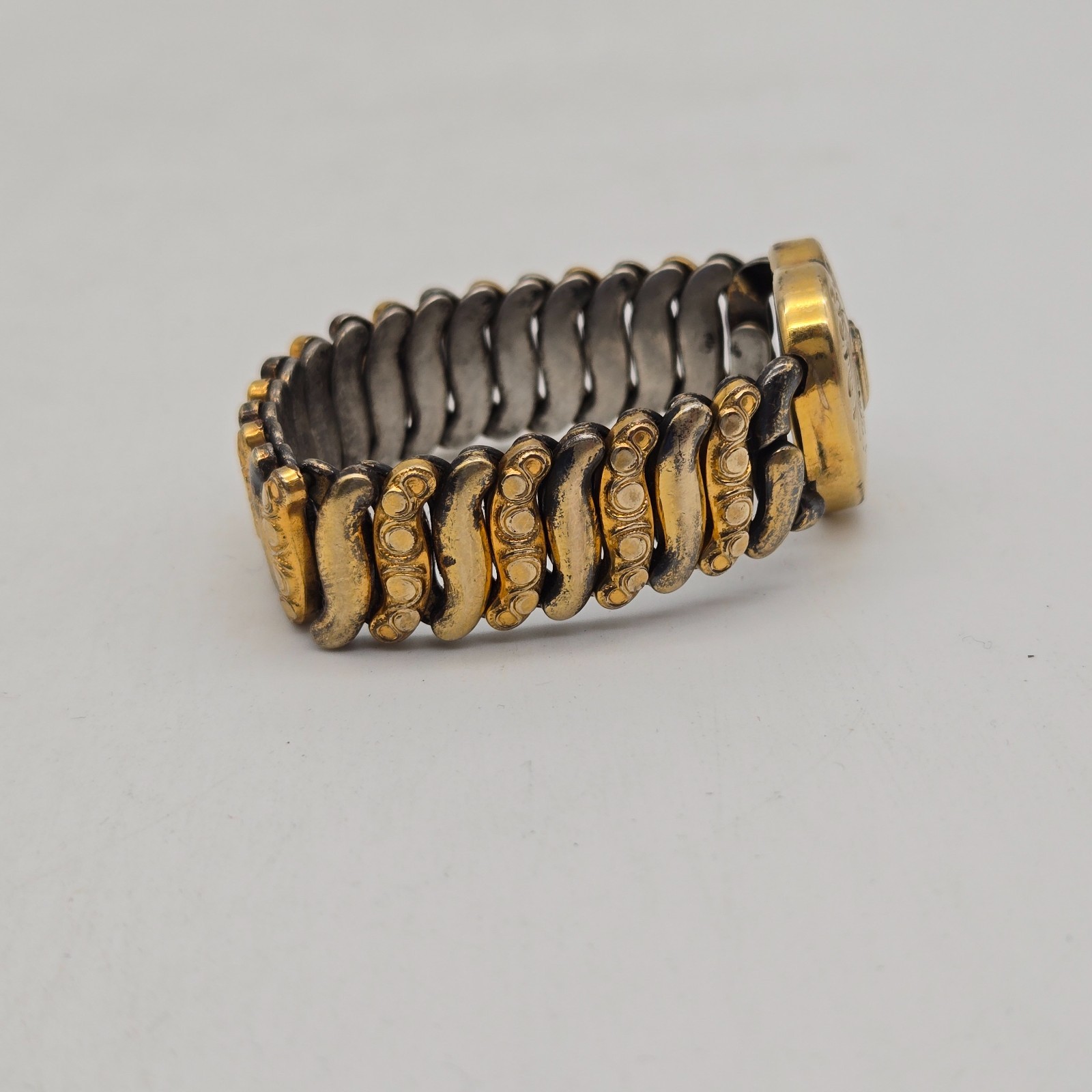 Vintage Co-Star 10k Gold-Filled Sweetheart Expansion Bracelet Stretch Heart