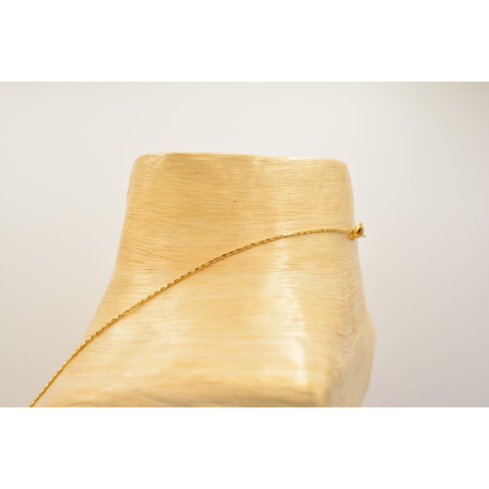 Vintage Station Chain Necklace Antiqued Brushed Gold Coin Linked Heavy 80s Bin3C