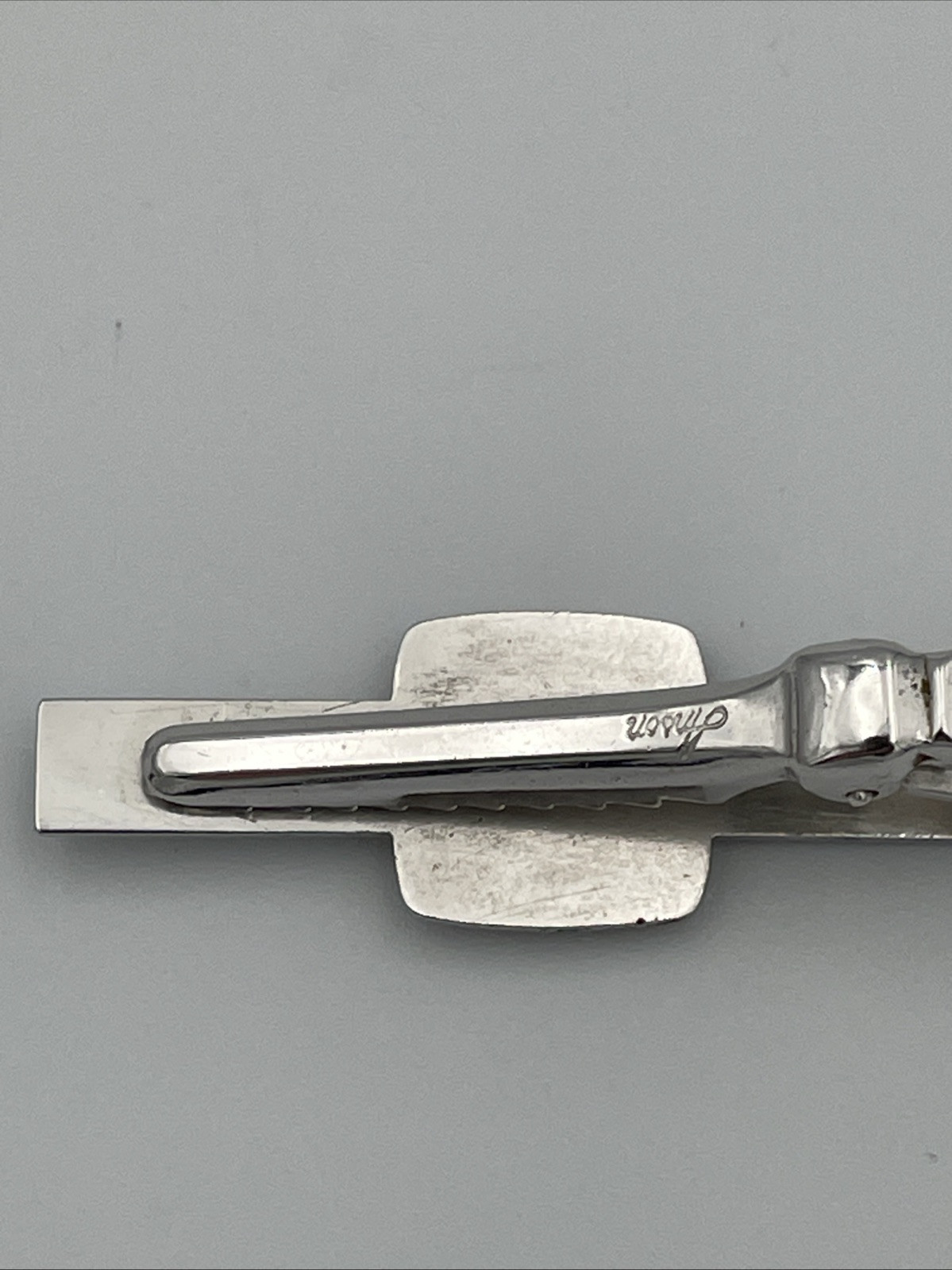 Vintage Anson Tie Clip Bar Paul Revere gold tone Colonial