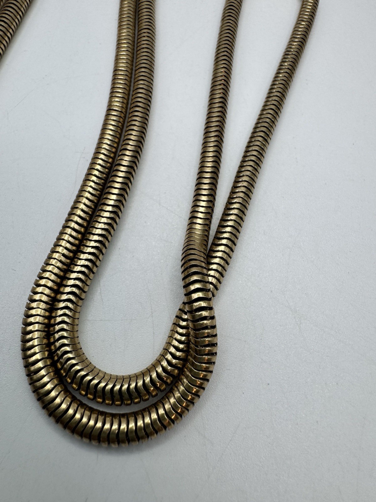 Stella & Dot Jacqueline Brazilian Chain Sliding Lariat Necklace w/Tassel