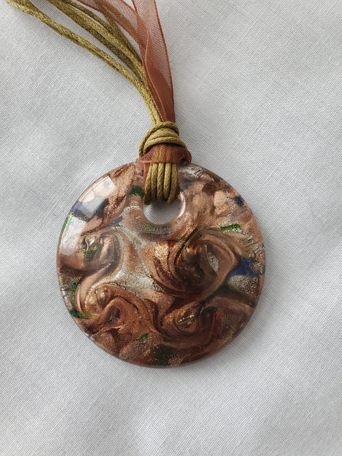 Lot of 4 Vintage Wood/Ceramic Necklaces, 1 Bracelet Boho Hippie Beaded