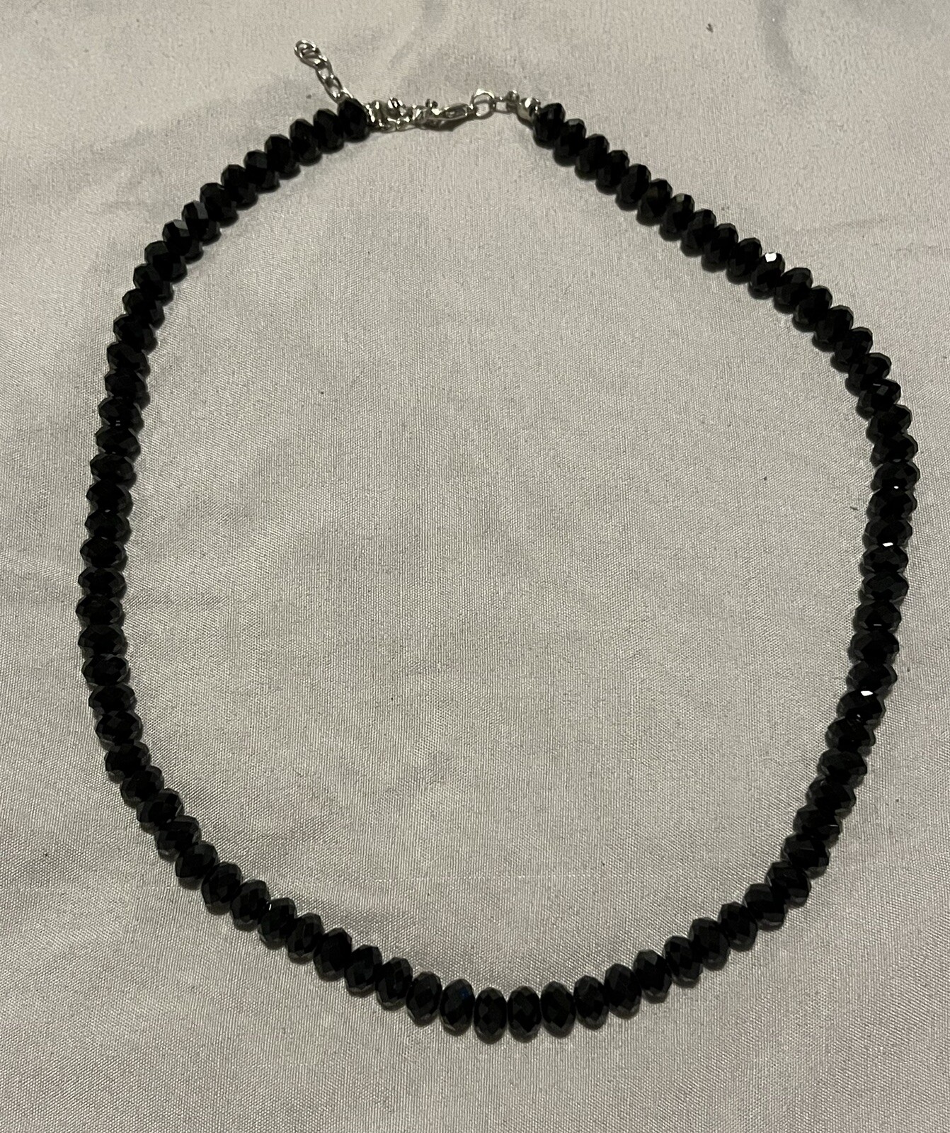Black Bead Necklace Costume Jewelry Beads Heavy can be for a gift Fashion 21”