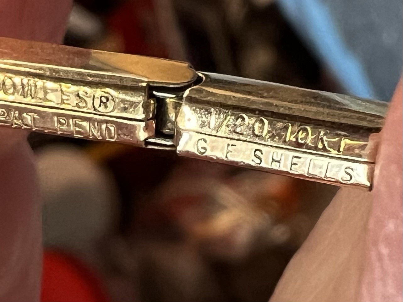 Custom Vintage Yellow Gold Filled Expansion Bracelet, Amethyst Glass, Watch Band