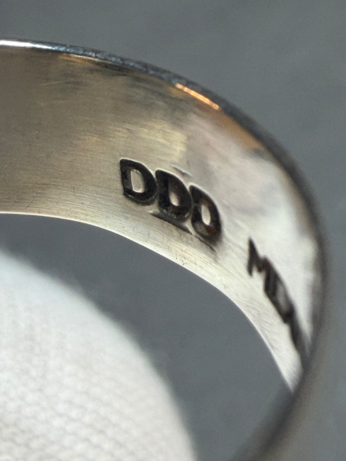 DOMINIQUE DINOUART DDD Mexico 925 Silver Labradorite Elongated Ring Sz 7.25 NEW
