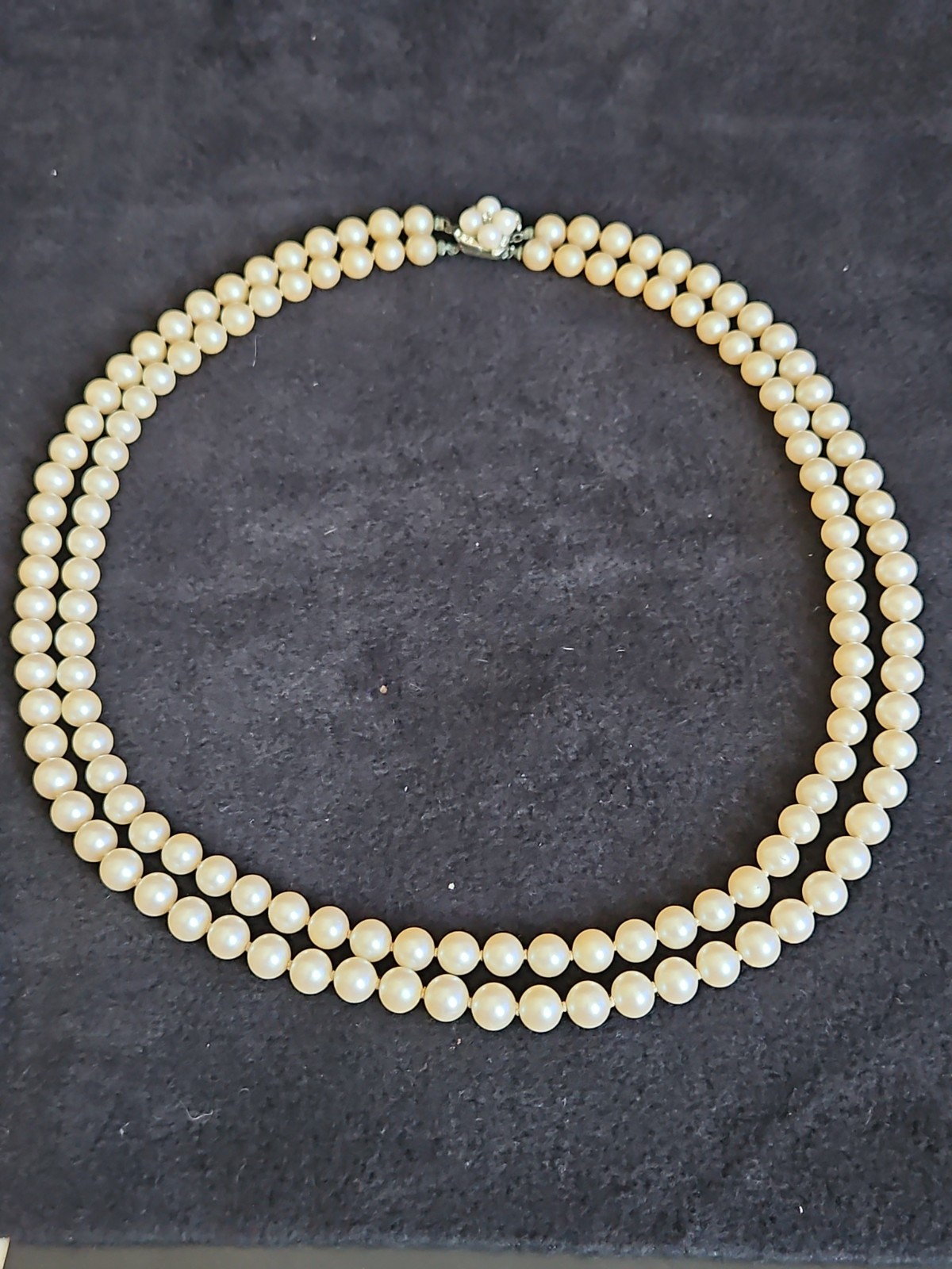 Vintage Faux Pearl Necklaces Lot-5 Pcs, 1950s-1980s, Various Lengths