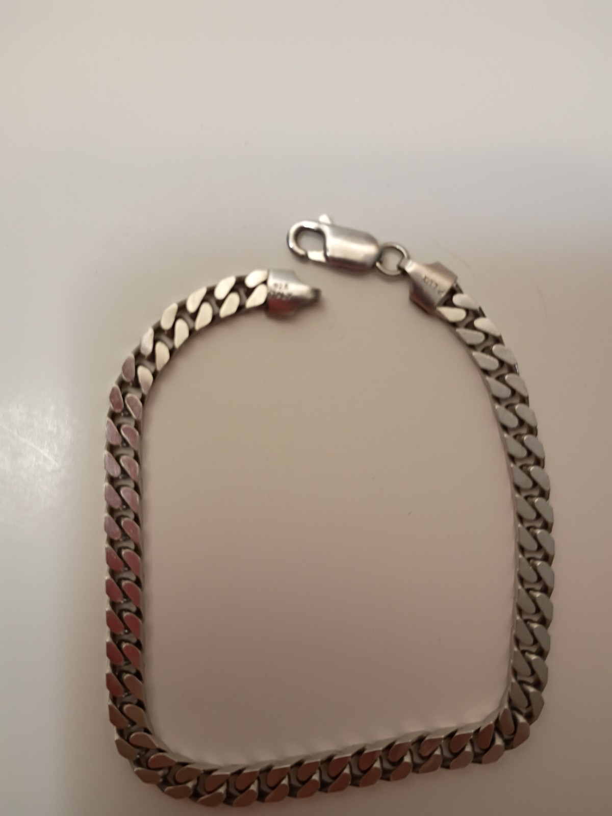 🔥925 Sterling Silver Curb Link Bracelet Italy 8.5 In 16 Gms NEW Condition 🔥
